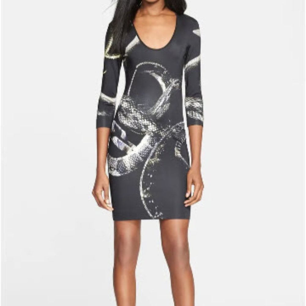 Just Cavalli Eve's Temptation Snake Print Dress